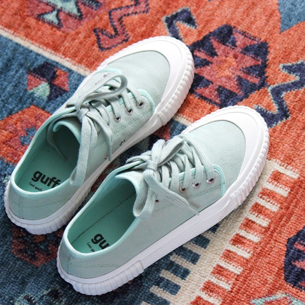 Olive Green Guffy Women's Casual Canvas Sneakers